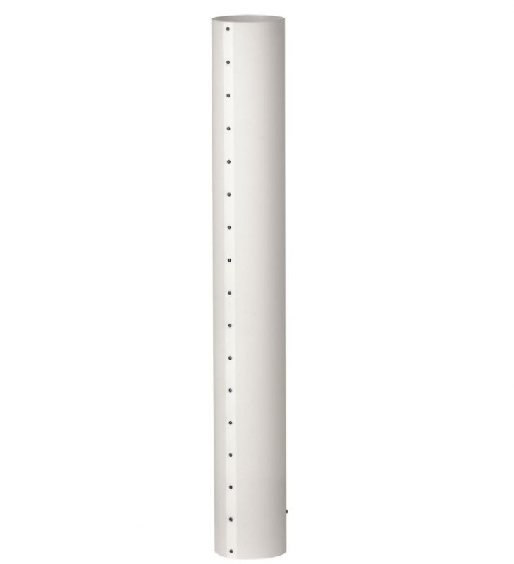 Weiße LED Stehleuchte XL Chameledeon, moderne Bodenlampe für Wohnzimmer und Büro.